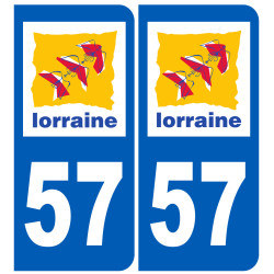 immatriculation 57 (région) - Sticker/autocollant