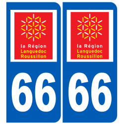 immatriculation 66 (région) - Sticker/autocollant