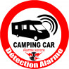 Alarme pour camping car - 10cm - Autocollant(sticker)