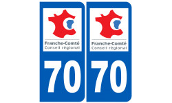 numéro immatriculation 70 région - Autocollant(sticker)