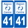 numéro immatriculation 41 région - Autocollant(sticker)