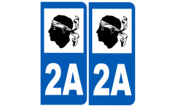 immatriculation 2A (Corse-du-Sud) - Autocollant(sticker)