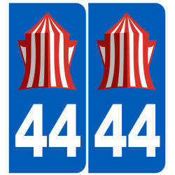 immatriculation 44 La Baule - Sticker/autocollant