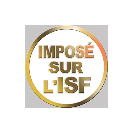 Imposé sur l'ISF  (20x20cm) - Autocollant(sticker)