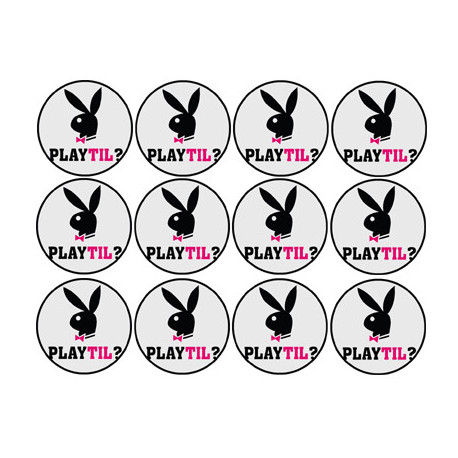 Playtil (12 fois 5cm) - Autocollant(sticker)