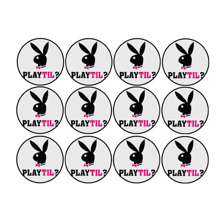 Playtil (12 fois 5cm) - Autocollant(sticker)