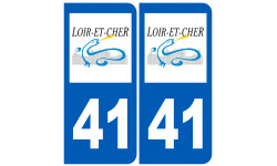 immatriculation 41 (Loir-et-Cher) - Autocollant(sticker)