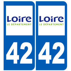 immatriculation 42 (Loire) - Sticker/autocollant