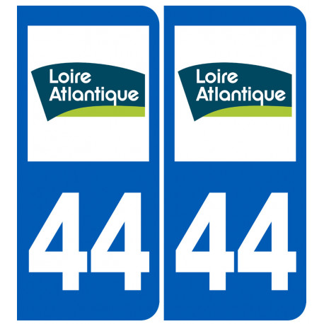 immatriculation 44 (Loire-Atlantique) - Autocollant(sticker)