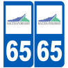 immatriculation 65 (Hautes-Pyrénées) - Sticker/autocollant