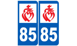 numéro immatriculation 85 (Vendée) - Autocollant(sticker)