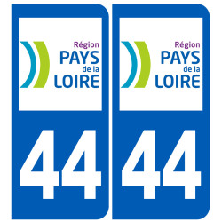 immatriculation 44 (région) - Sticker/autocollant