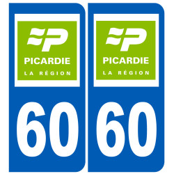 immatriculation 60 (région) - Sticker/autocollant