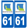 numéro immatriculation 61 (région) - Autocollant(sticker)