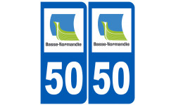 immatriculation 50 (région) - Autocollant(sticker)