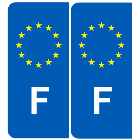 numéro immatriculation France - Autocollant(sticker)