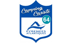 Campingcariste Pyrénées Atlantique 64 - 15x11,2cm - Autocollant(sticker)