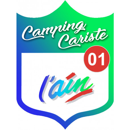 Campingcariste l'Ain 01 - 10x7.5cm - Autocollant(sticker)