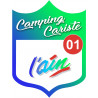 Camping car l'Ain 01 - 10x7.5cm - Autocollant(sticker)