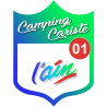 Campingcariste l'Ain 01 - 10x7.5cm - Autocollant(sticker)