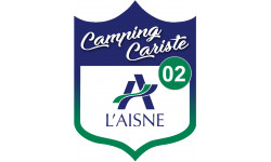 Campingcariste l'Aisne 02 - 20x15cm - Autocollant(sticker)