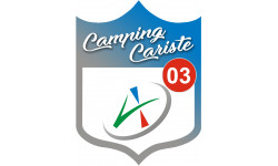 Campingcariste l'Allier 03 - 20x15cm - Autocollant(sticker)