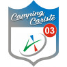 Campingcariste l'Allier 03 - 15x11.2cm - Autocollant(sticker)