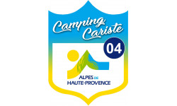 Campingcariste Alpes de Haute-Provence 04 - 15x11.2cm - Autocollant(sticker)