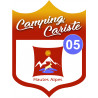 Campingcariste Hautes-Alpes 05 - 15x11.2cm - Autocollant(sticker)