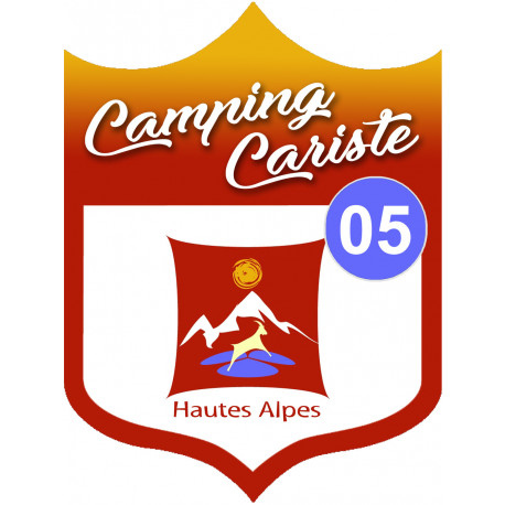 Camping car Hautes-Alpes 05 - 10x7.5cm - Autocollant(sticker)
