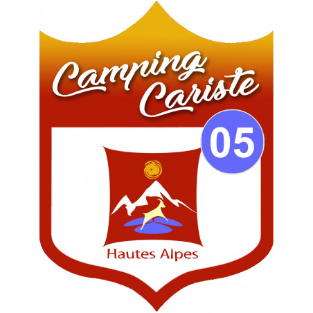 Campingcariste Hautes-Alpes 05 - 10x7.5cm - Autocollant(sticker)