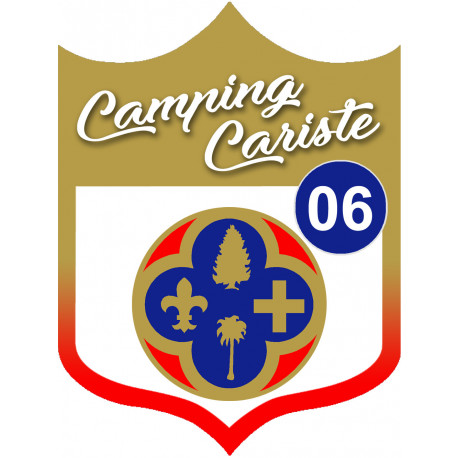 Campingcariste Hautes-Maritimes 06 - 15x11.2cm - Autocollant(sticker)