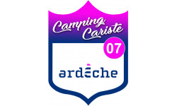 Campingcariste Ardèche 07 - 20x15cm - Autocollant(sticker)