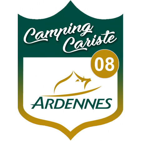 Campingcariste Ardennes 08 - 20x15cm - Autocollant(sticker)