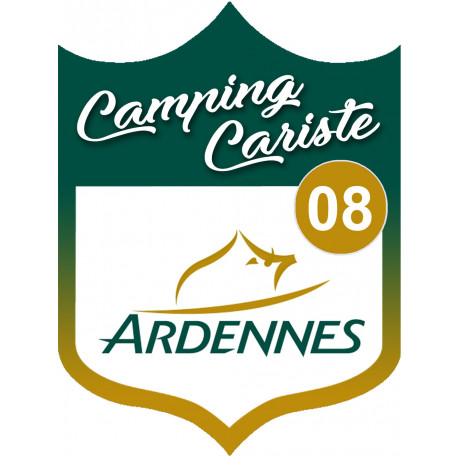 Campingcariste Ardennes 08 - 15x11.2cm - Autocollant(sticker)