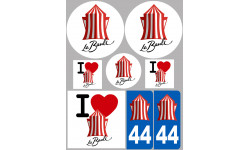 la Baule (8 autocollants variés) - Autocollant(sticker)