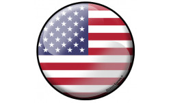 Autocollant (sticker): drapeau Americain