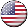 Autocollant (sticker): drapeau Americain
