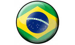 Autocollant (sticker): drapeau Brésilien