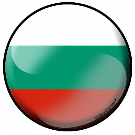 Autocollant (sticker): drapeau Bulgare
