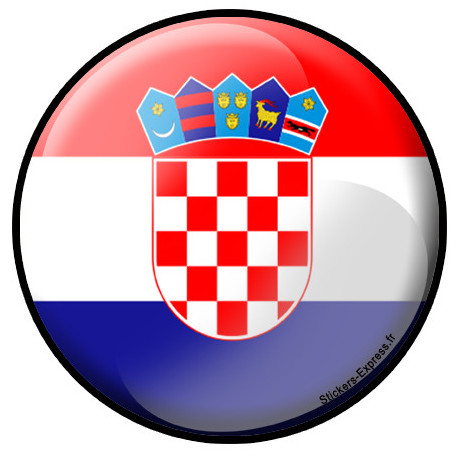Autocollant (sticker): drapeau Croate