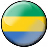 Autocollant (sticker): drapeau Gabonais