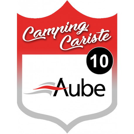 Campingcariste Aube 10 - 10x7.5cm - Autocollant(sticker)