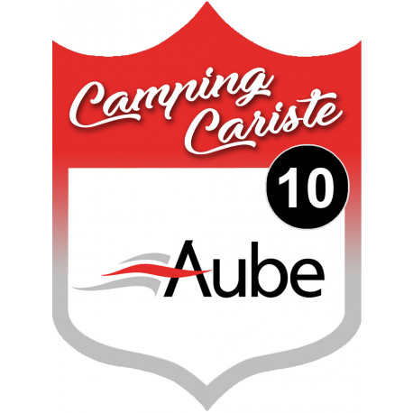 Camping car Aube 10 - 15x11.2cm - Autocollant(sticker)