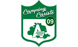 Campingcariste Ariège 09 - 10x7.5cm - Autocollant(sticker)