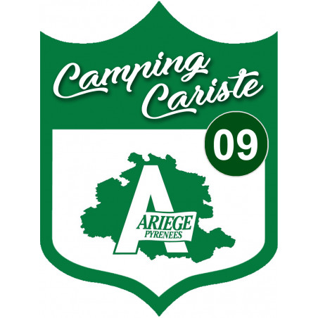 Camping car Ariège 09 - 10x7.5cm - Autocollant(sticker)