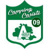 Campingcariste Ariège 09 - 10x7.5cm - Autocollant(sticker)