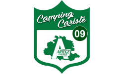 Campingcariste Ariège 09 - 15x11.2cm - Autocollant(sticker)