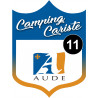 Camping car Aude 11 - 10x7.5cm - Autocollant(sticker)