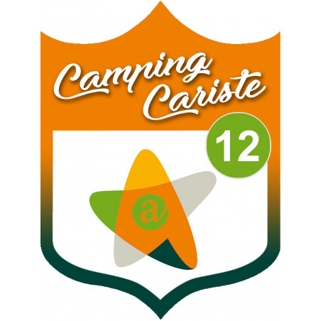 Camping car Aveyron 12 - 15x11.2cm - Autocollant(sticker)